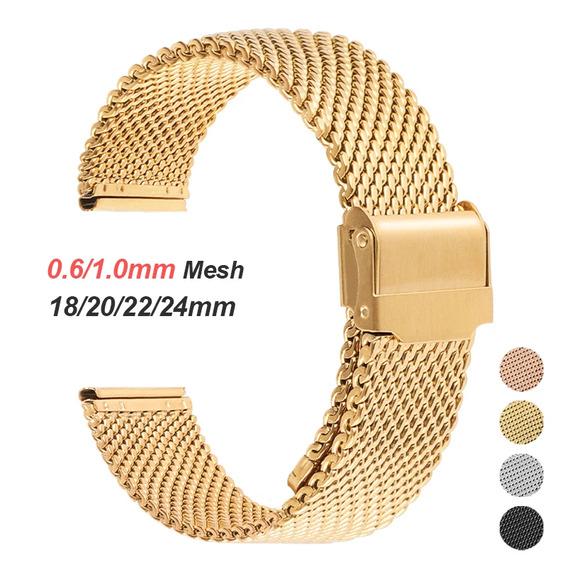 0.6mm 1.0mm Milanese Mesh Stra - огляд і ціна Mesh Strap Metal