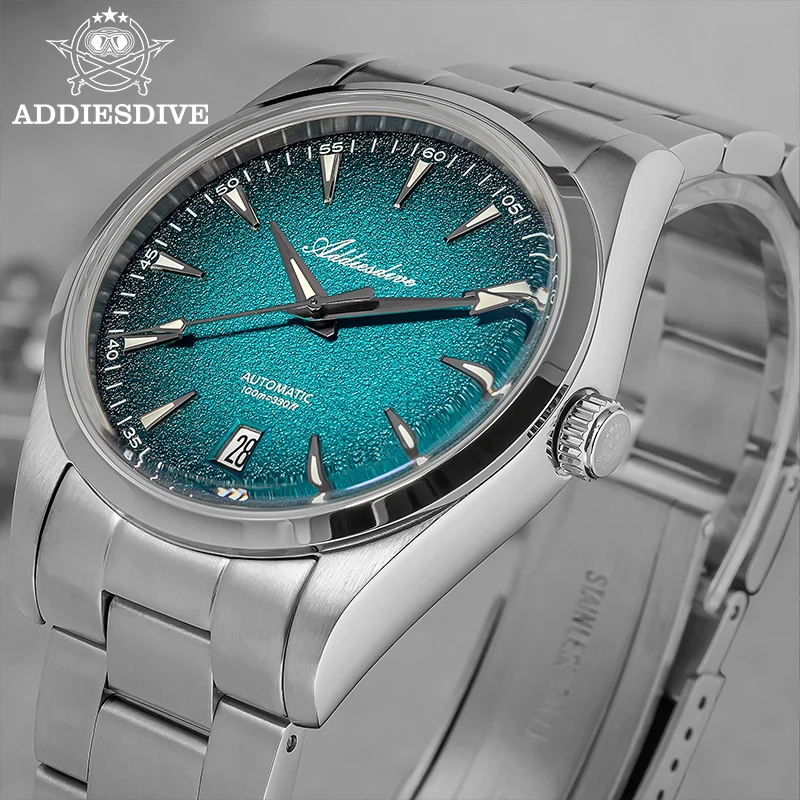 ADDIESDIVE New Men Watch 39mm  - огляд і ціна Stainless Bracelet Diver