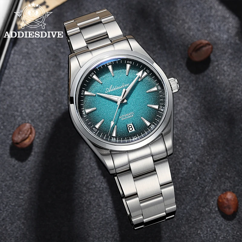 ADDIESDIVE New Men Watch 39mm  - огляд і ціна Stainless Bracelet Diver