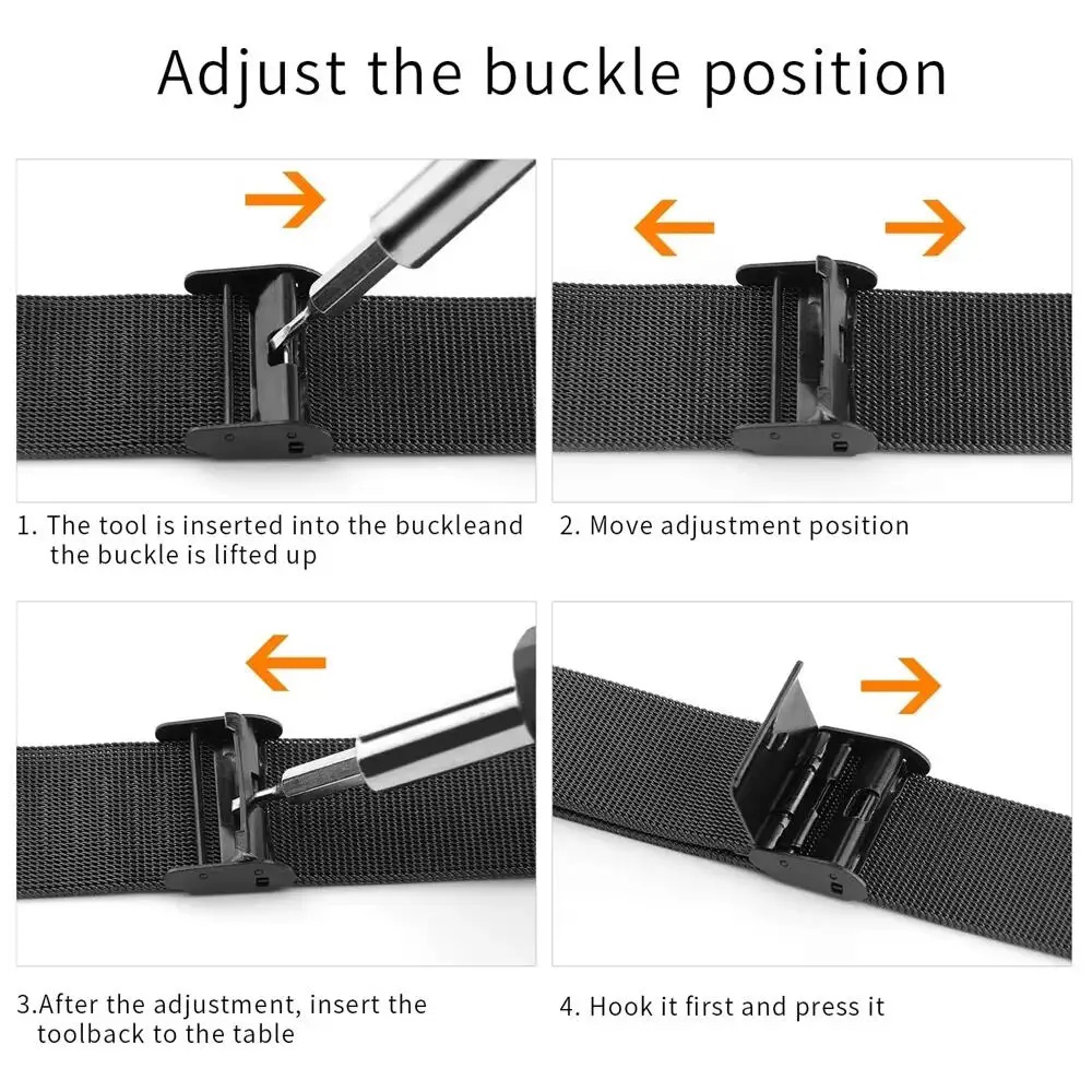 Metal Bands for Fitbit Versa 4 - огляд і ціна Mesh Strap Metal