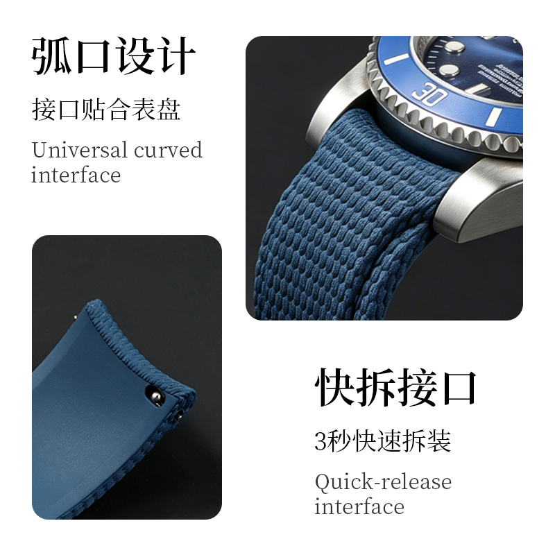 Curved End Fluororubber Watch  - огляд і ціна Omega Watch Speedmaster